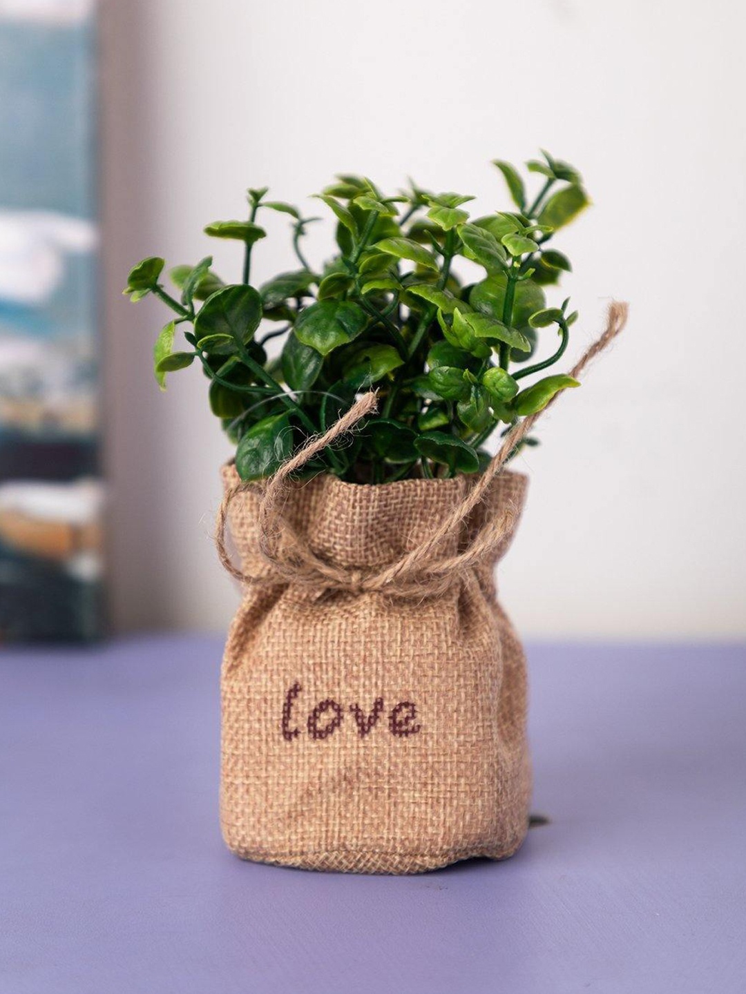 

MARKET99 Plastic Artificial Flower Pot, Brown