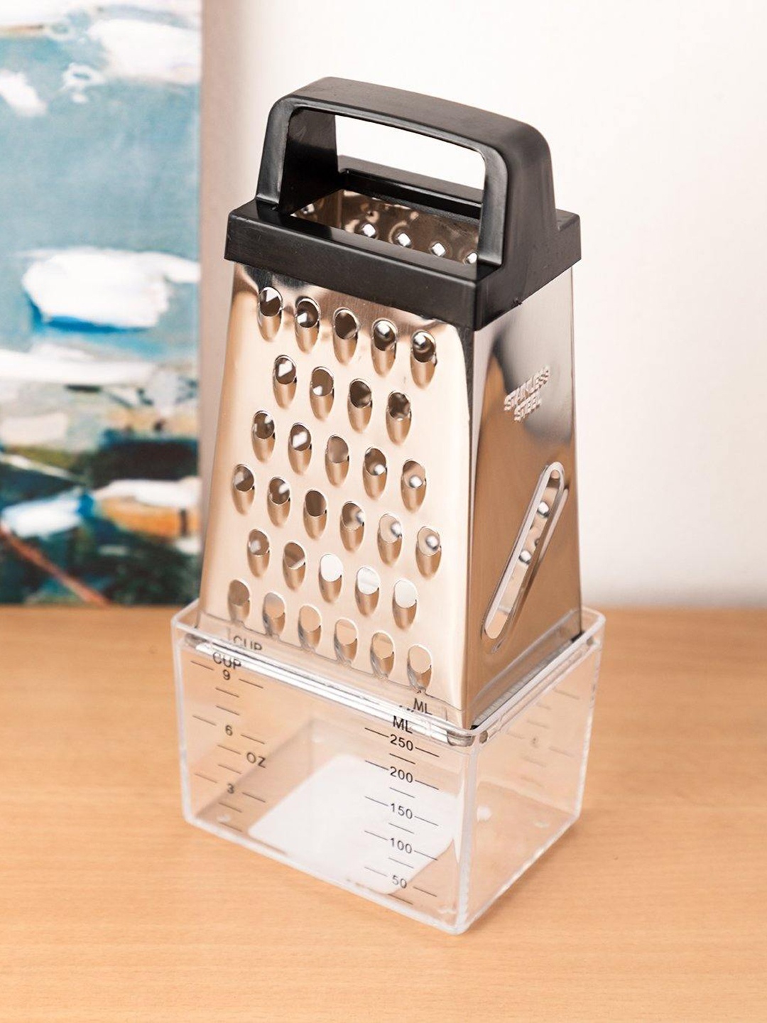 MARKET99 Silver-Toned Solid Stainless Steel Grater