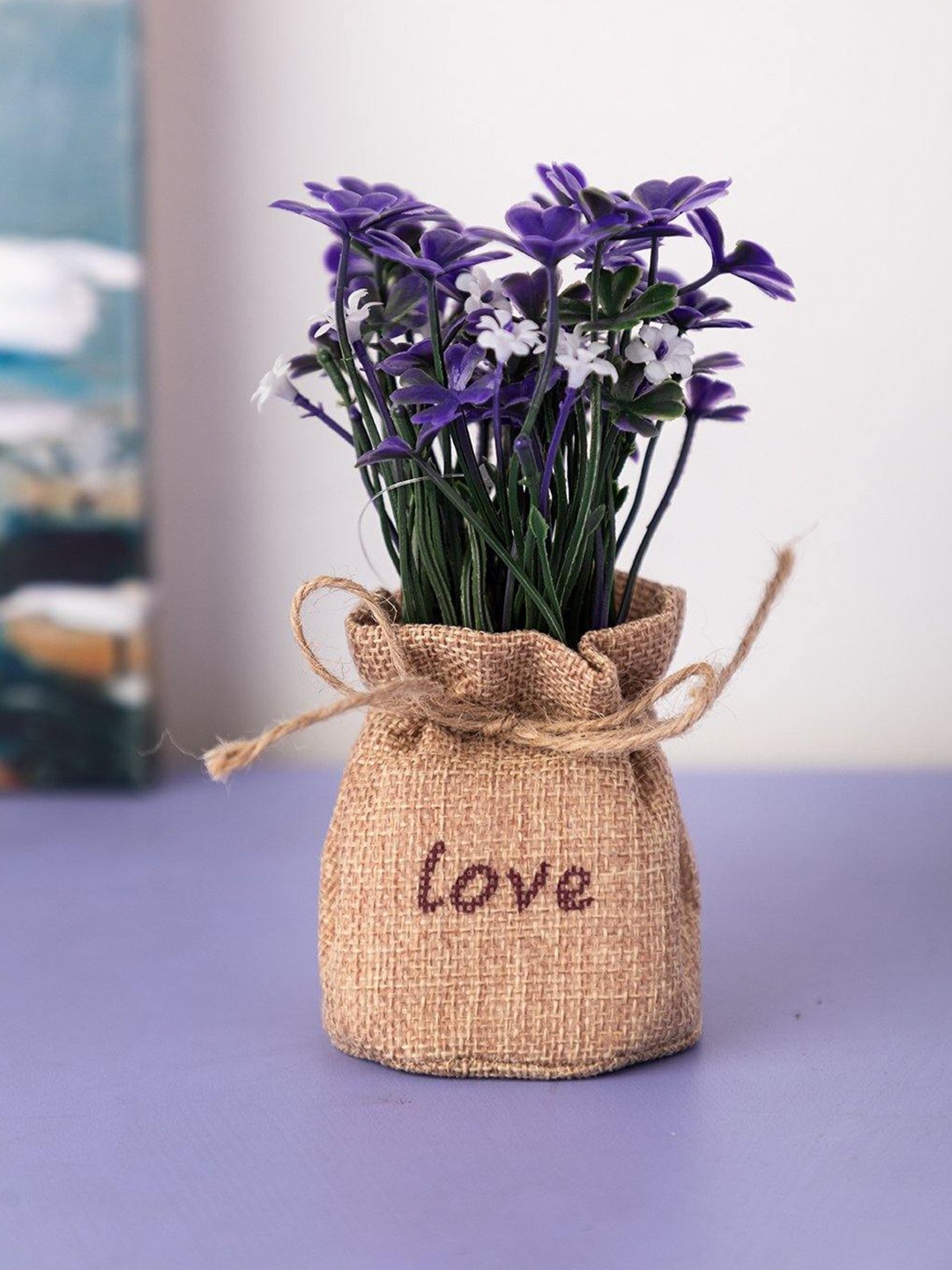 

MARKET99 Purple Flower With Pot