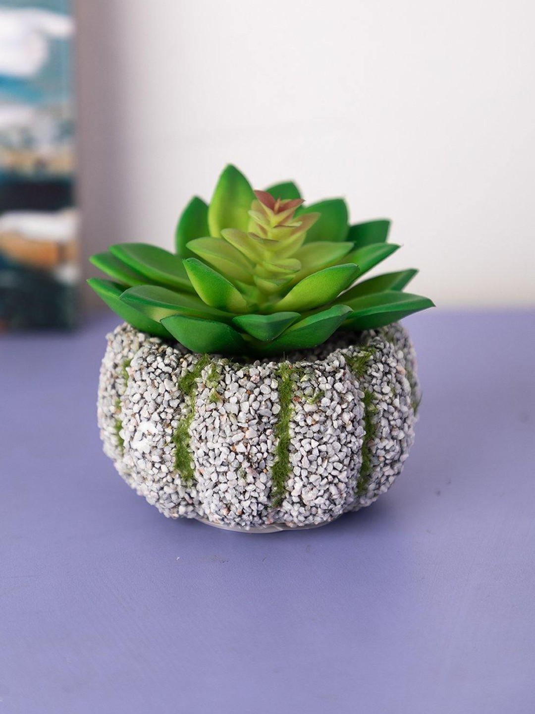 

MARKET99 1 Pcs Flower With Pot, Silver