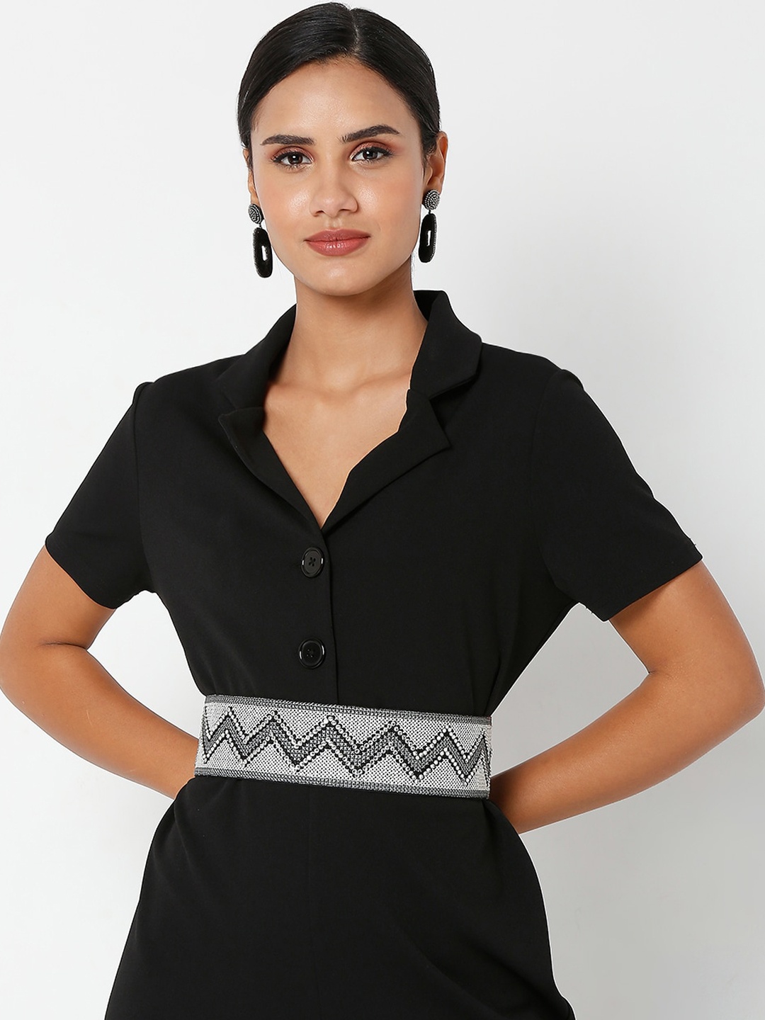 

SALWAR STUDIO Women Silver-Toned Embellished Belt