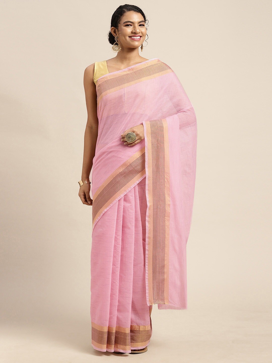 

KALINI Women Pink Sarees