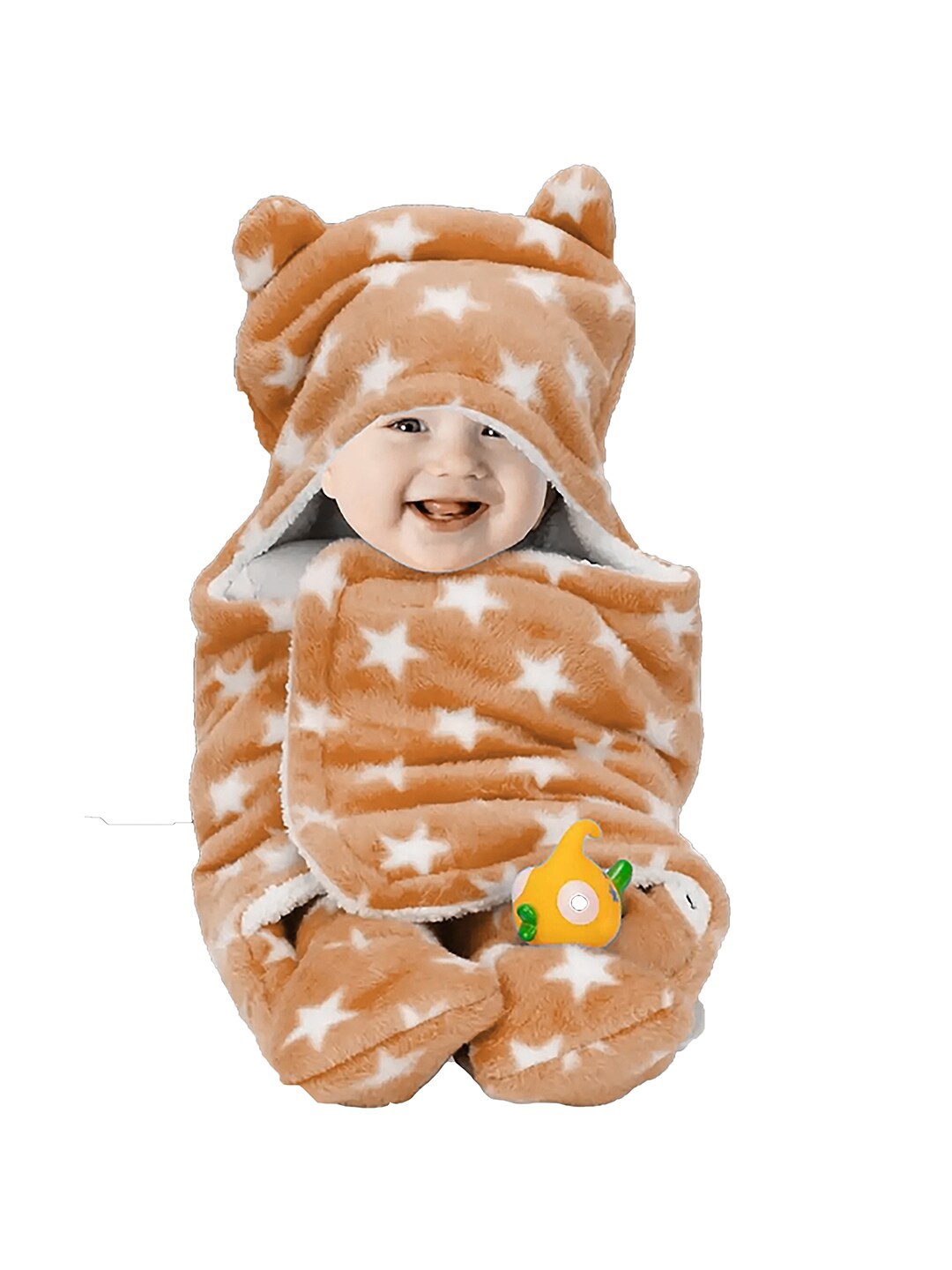

BeyBee Kids Beige 553 GSM Single Bed Geometric Fleece Heavy Winter Blanket