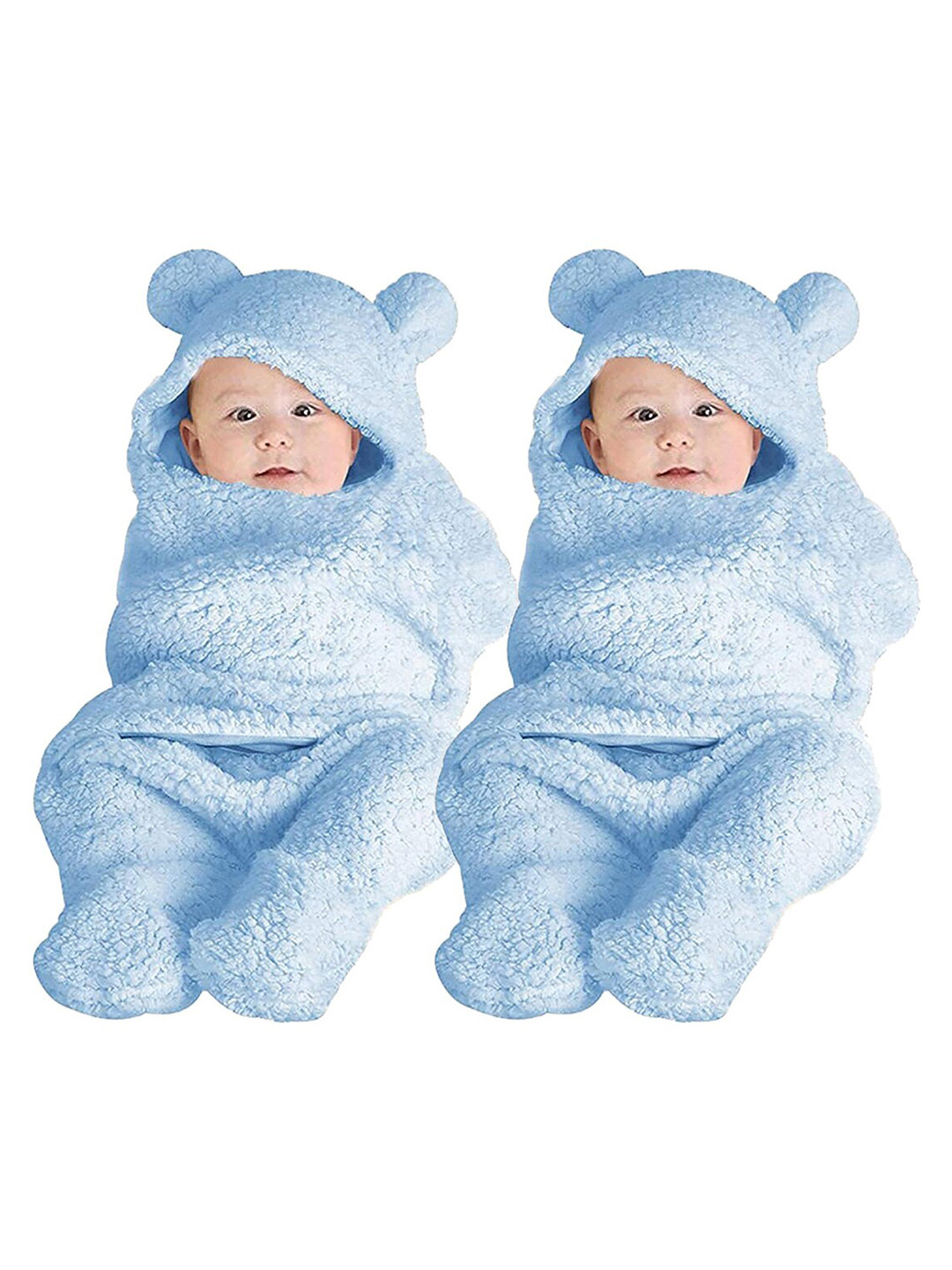 

BeyBee Blue Set of 2 553 GSM Single Bed Fleece Heavy Winter Blanket
