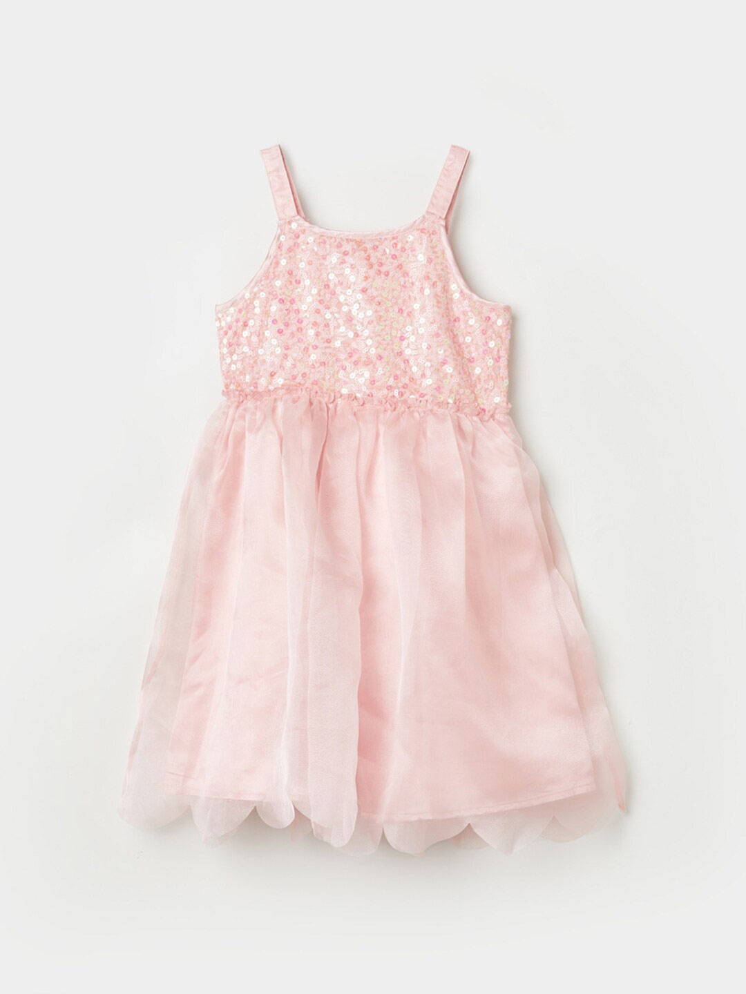 

Fame Forever by Lifestyle Girls Pink Embellished Fit & Flare Dress