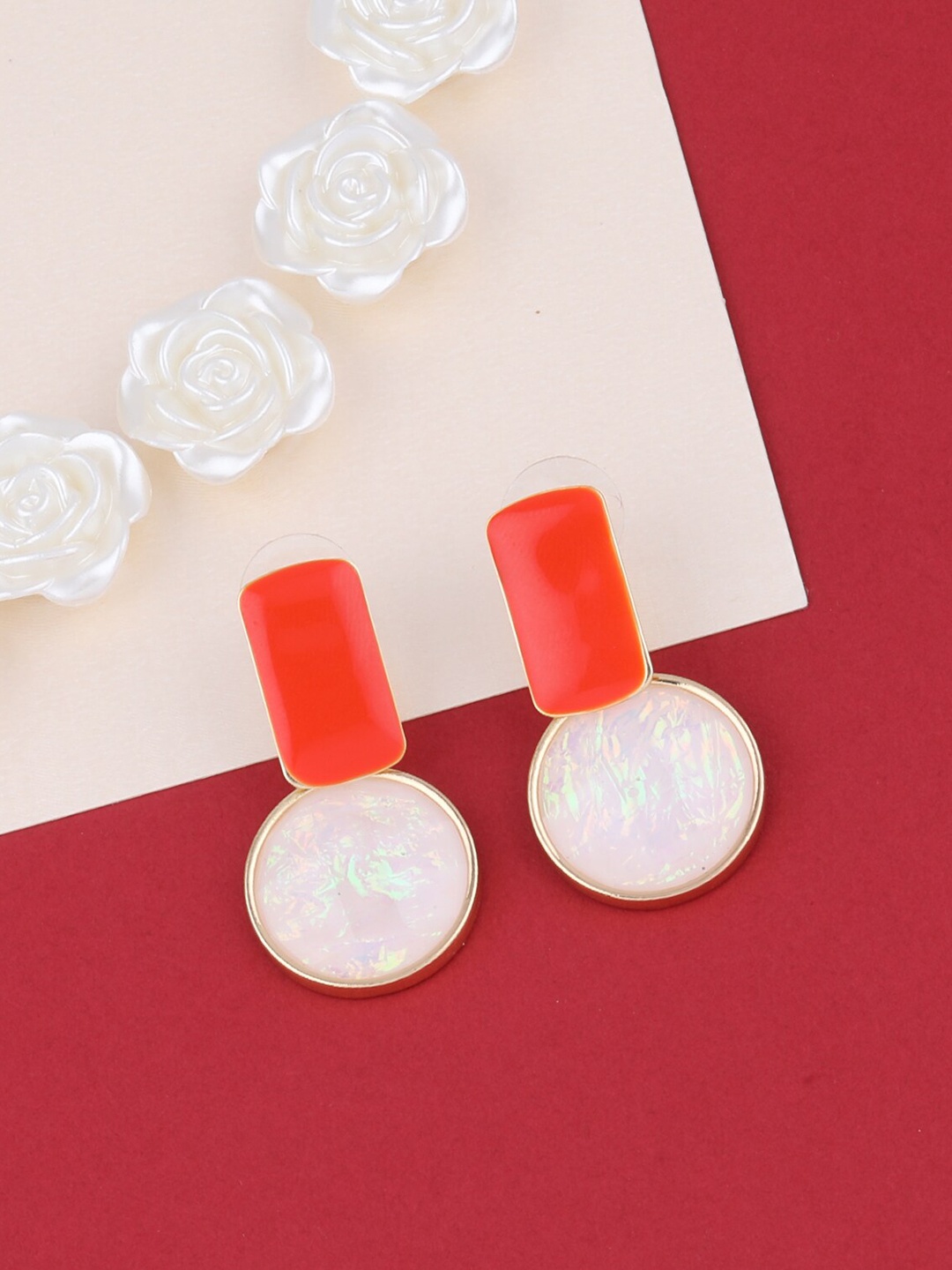

Silver Shine Multicoloured Contemporary Studs Earrings, Multi