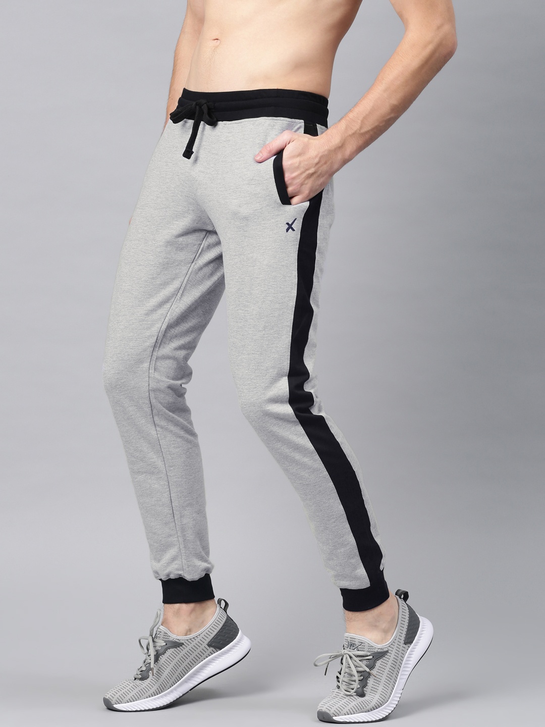 

HRX by Hrithik Roshan Active Grey Melange Joggers