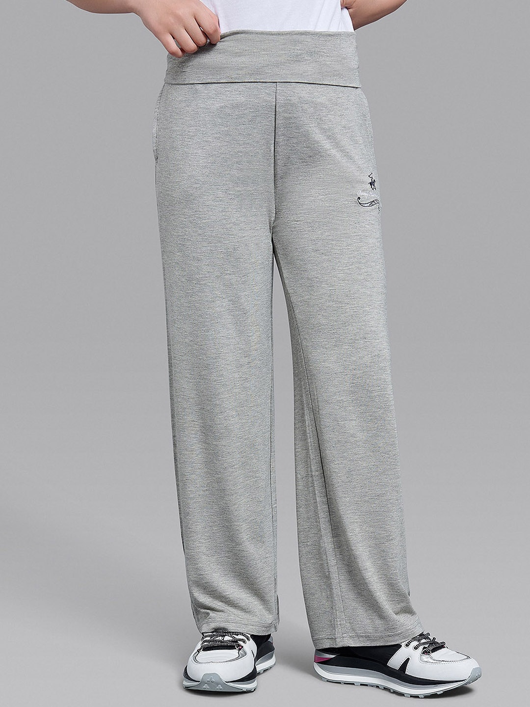 

Beverly Hills Polo Club Girls Grey Solid Track Pant