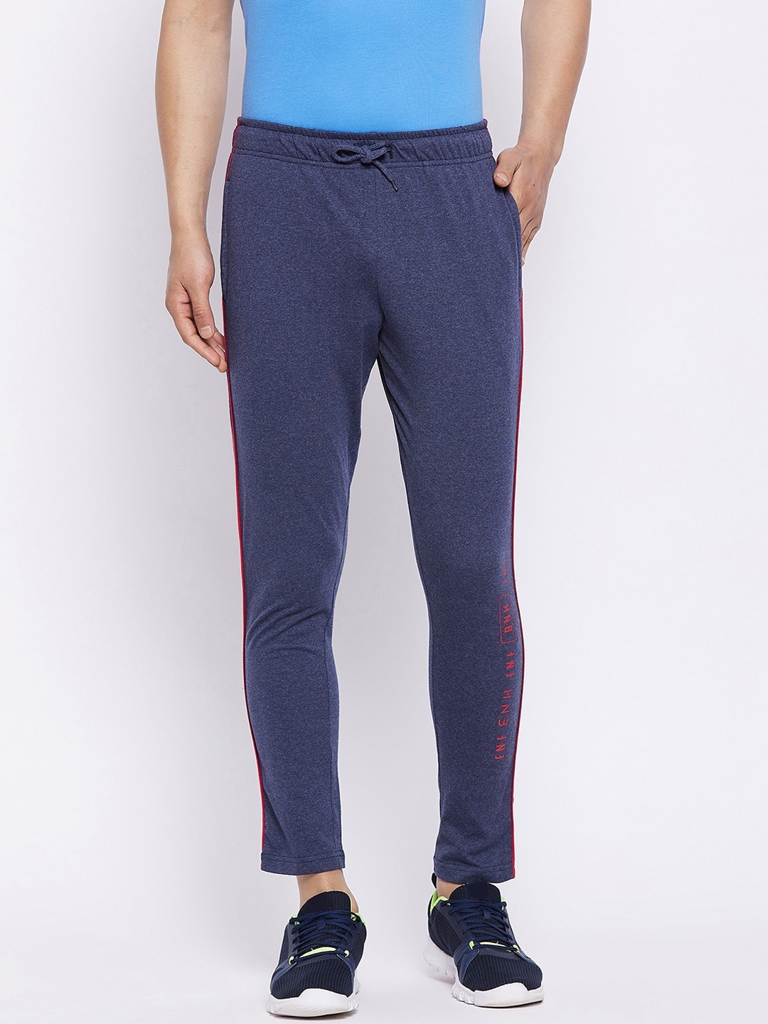 

HARBOR N BAY Men Navy Blue Solid Cotton Track Pants