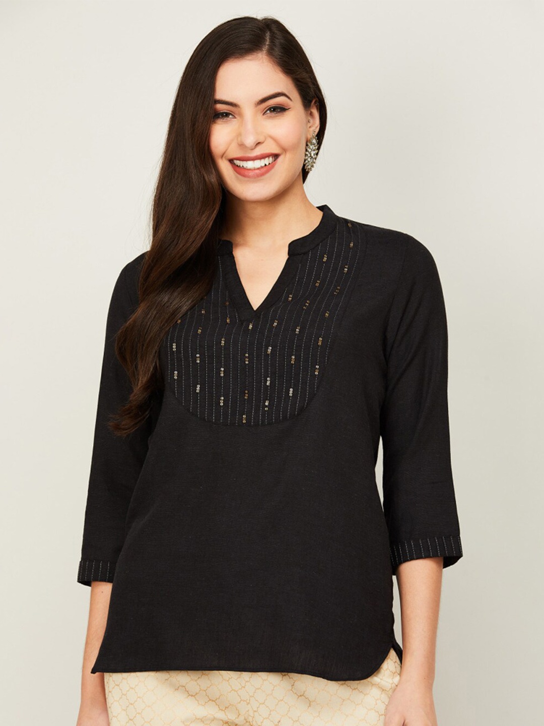 

Melange by Lifestyle Black Tunic