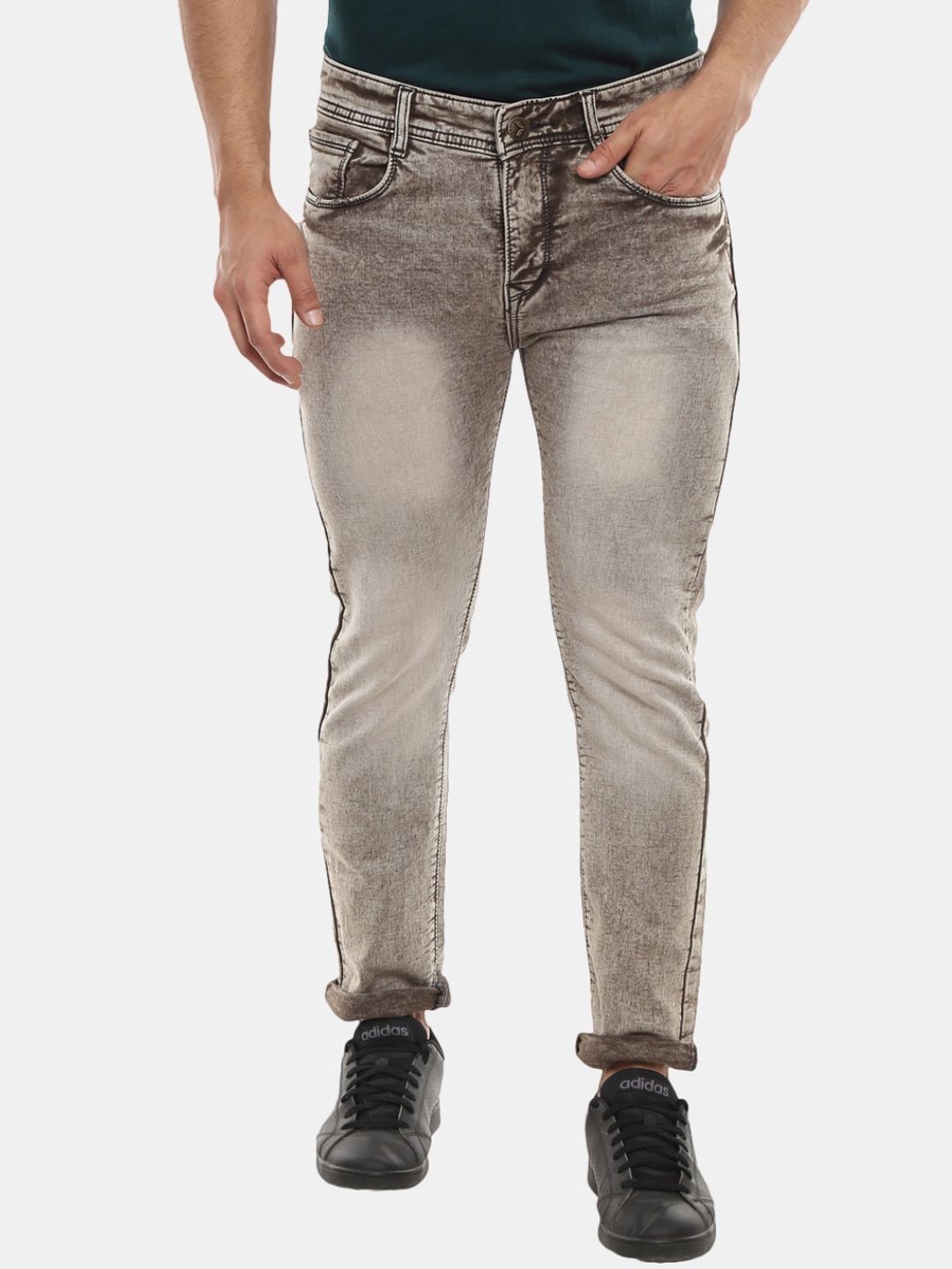 

V-Mart Men Brown Classic Heavy Fade Jeans
