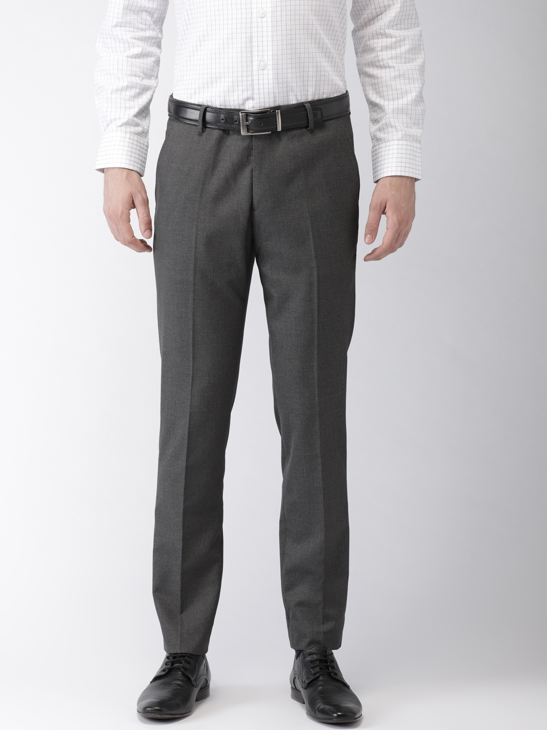 

Black Coffee Charcoal Grey Sharp Fit Formal Trousers
