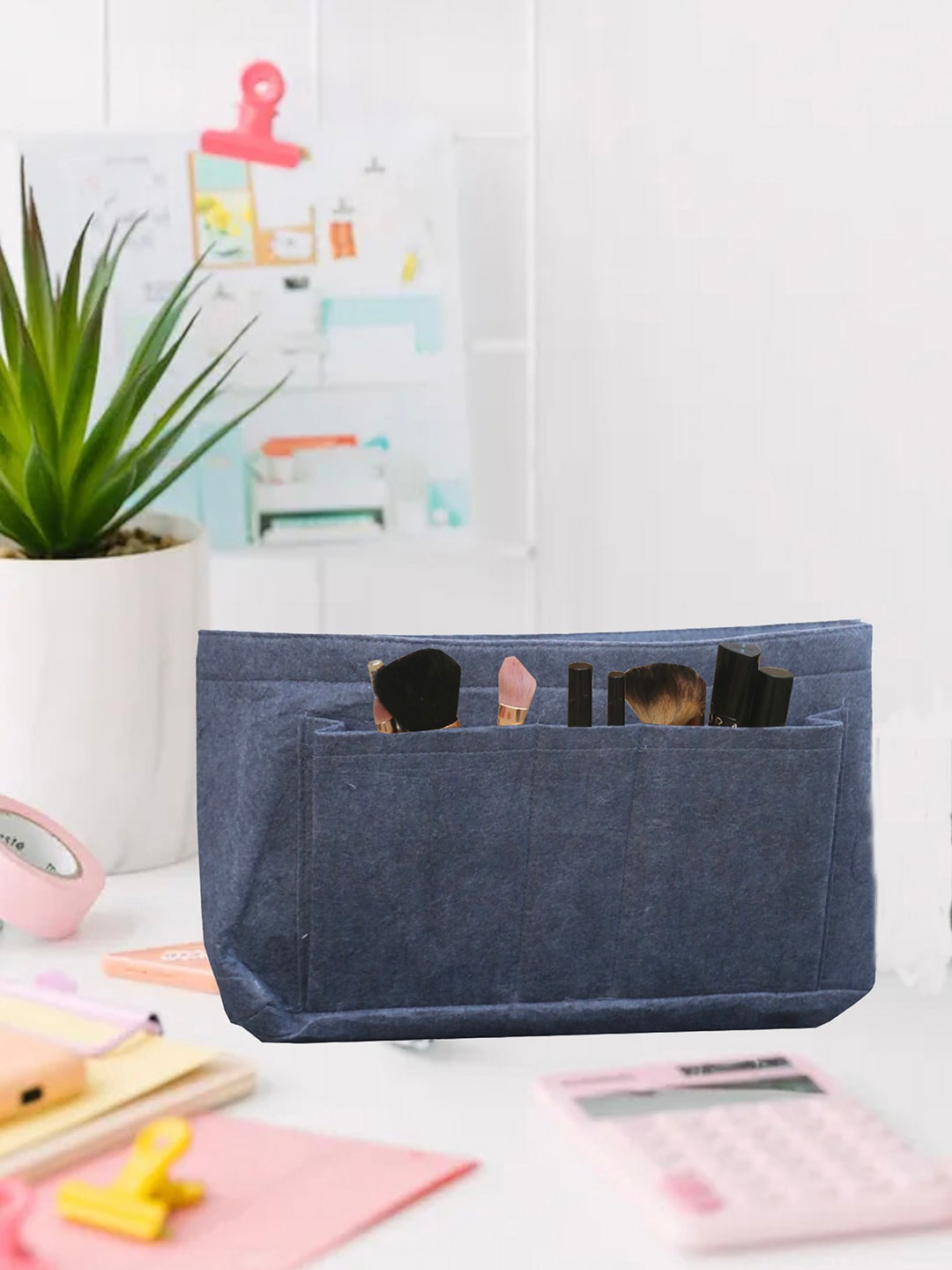 

My Gift Booth Grey Solid Felt Make Up Organisers