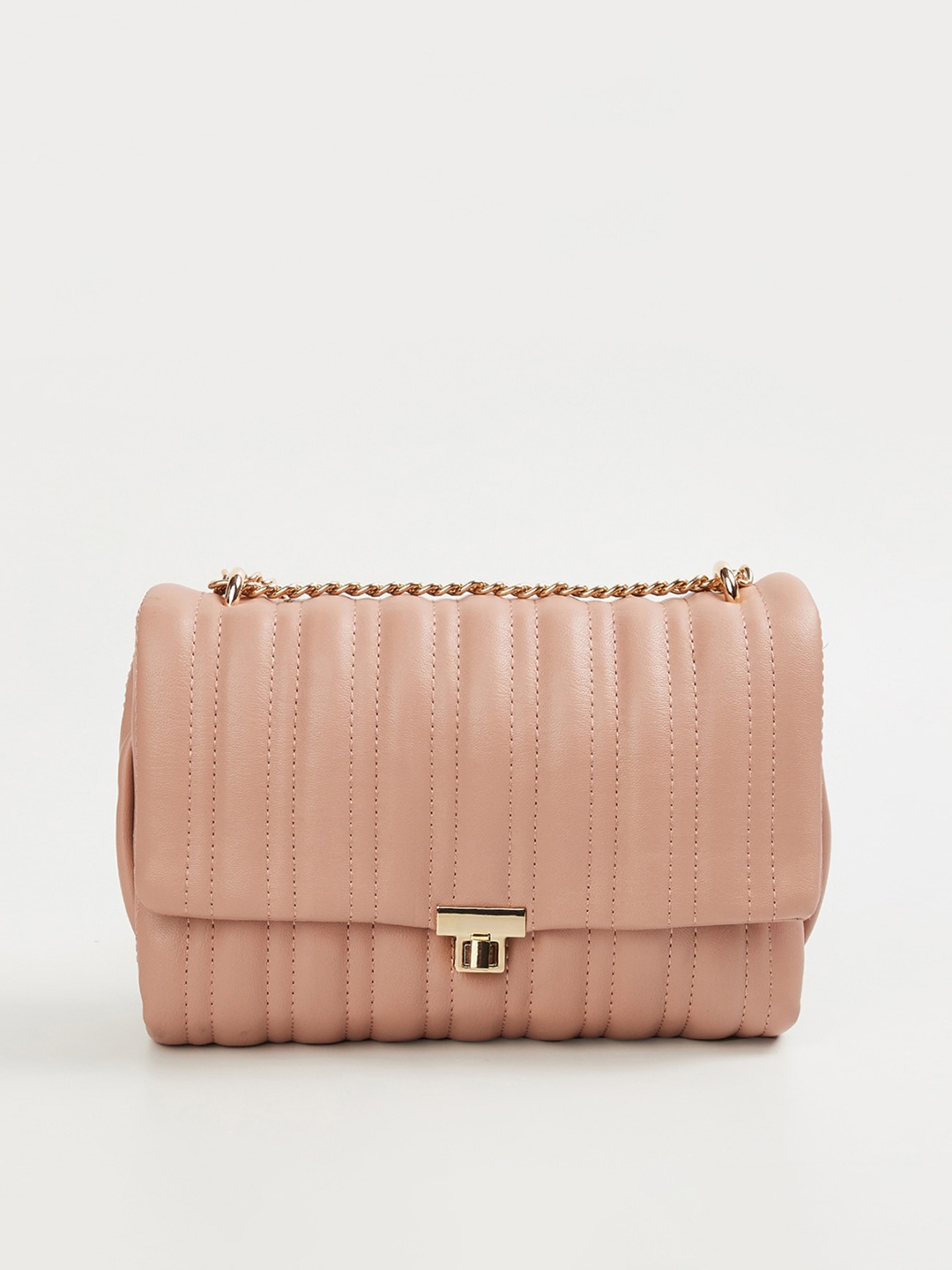 

CODE by Lifestyle Pink Structured Sling Bag with Quilted