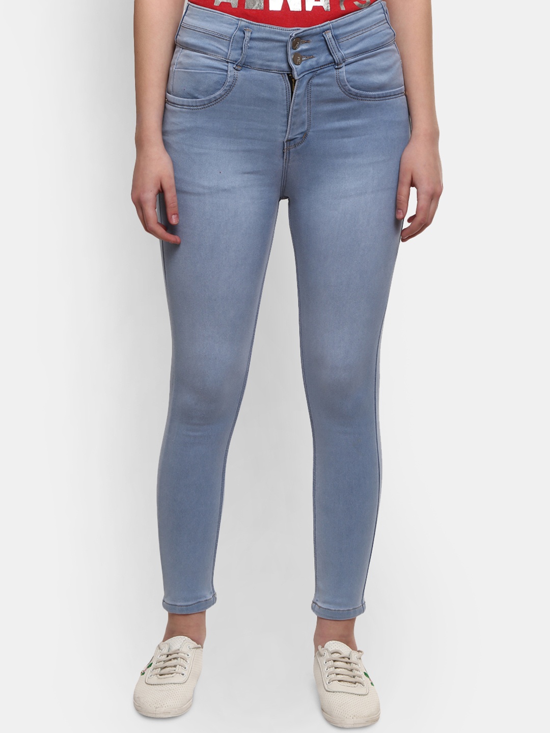 

V-Mart Women Blue Classic Heavy Fade Jeans