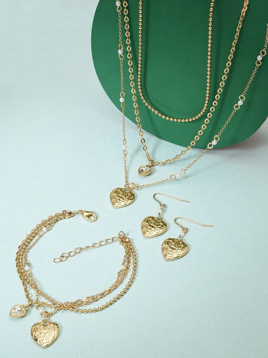 

AMI Women Gold-Plated Jewellery Set