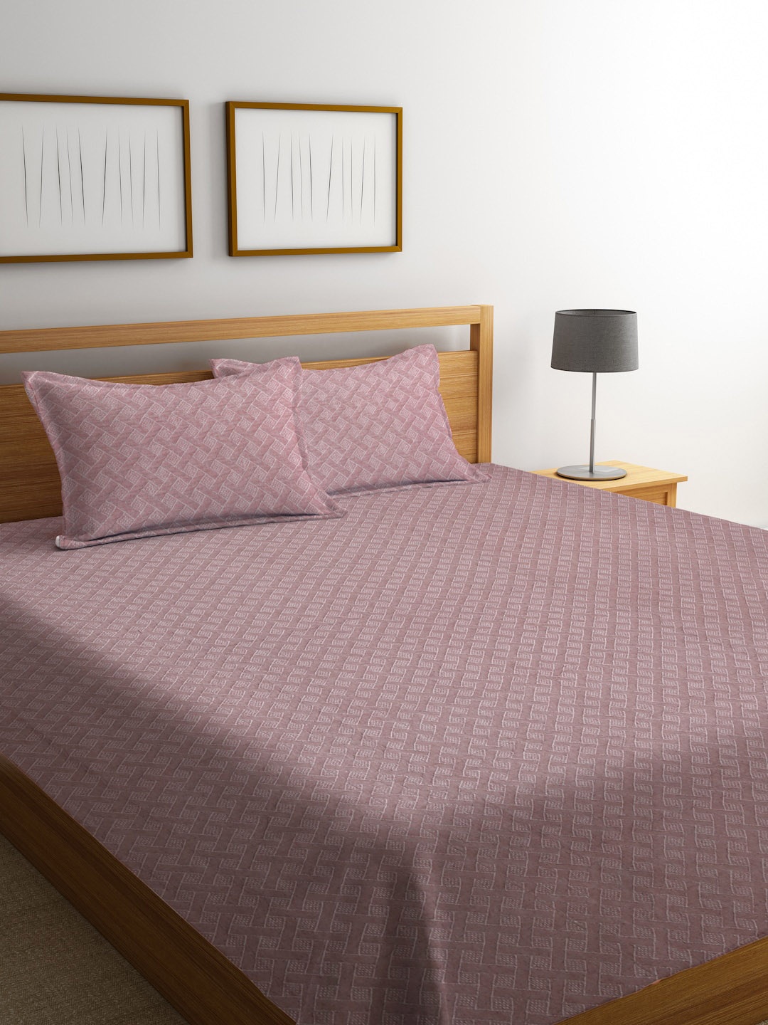 

MULTITEX Brown Solid Cotton Queen Bed Covers