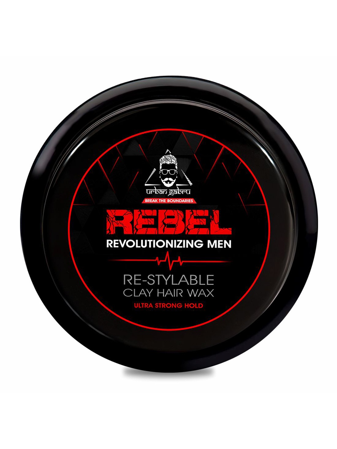 

URBANGABRU Men Rebel Revolutionizing Re-Stylable Clay Hair Wax - 85 g, Black