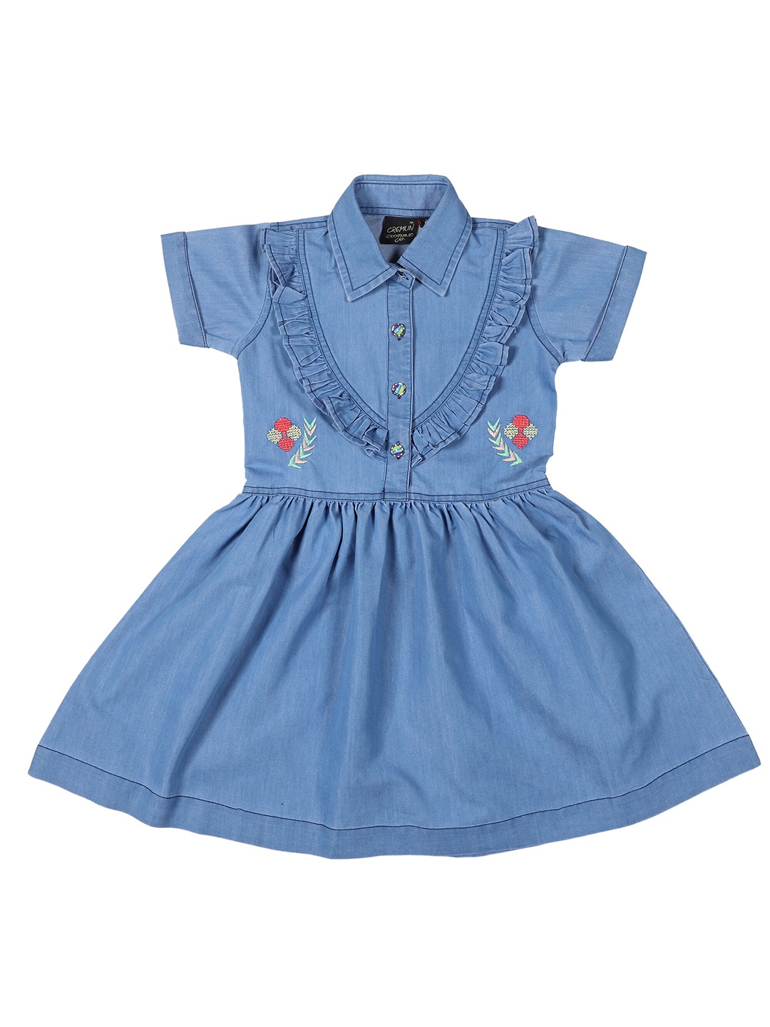 

CREMLIN CLOTHING Blue & xiketic Denim Dress