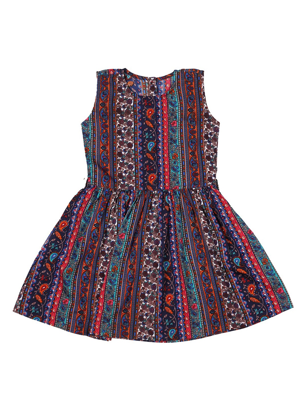 

CREMLIN CLOTHING Brown Floral Crepe Dress
