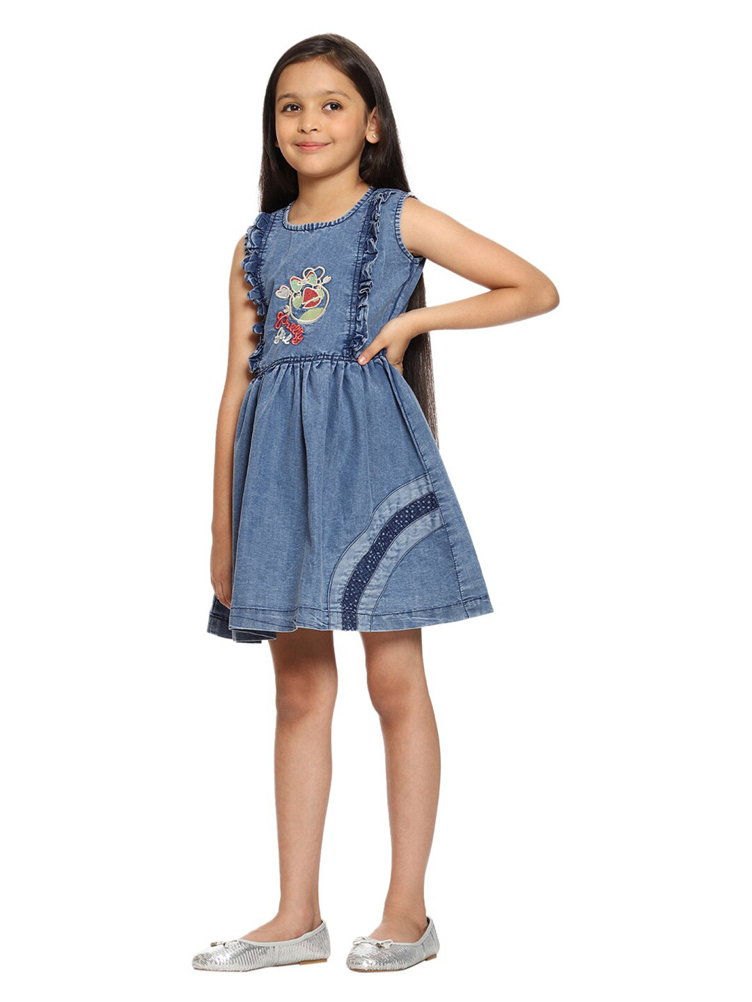 

CREMLIN CLOTHING Girl Blue & poseidon Denim Dress