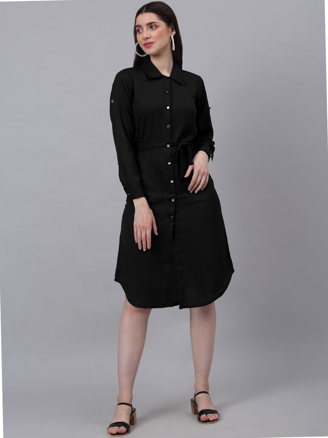 

NEUDIS Black Shirt Dress