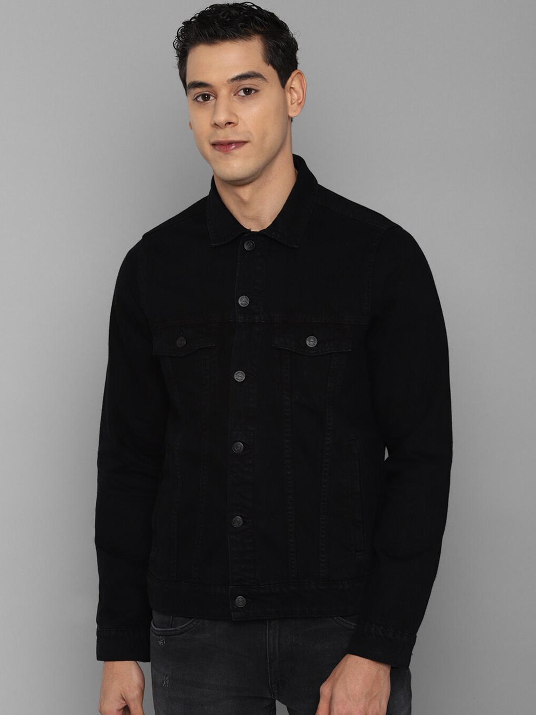 

Allen Solly Sport Men Black Denim Jacket