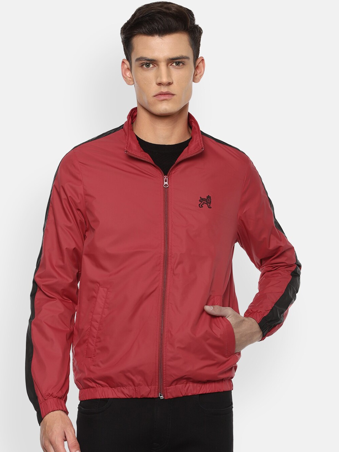 

Van Heusen ACADEMY Men Maroon Sporty Jacket