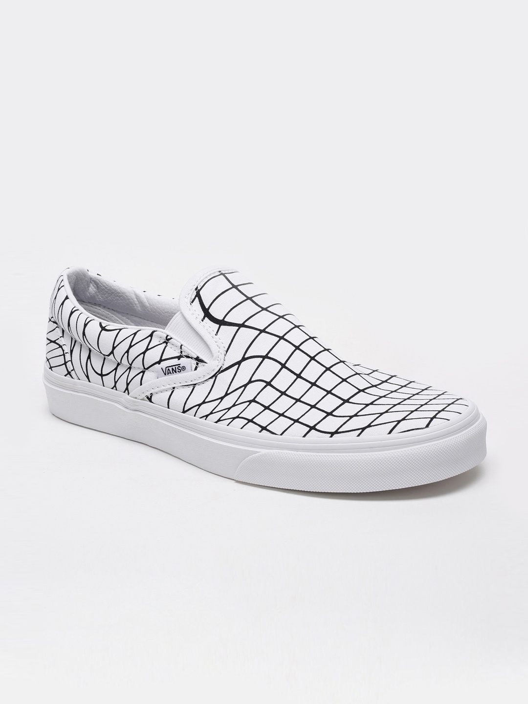 

Vans Unisex White Printed Slip-On Sneakers