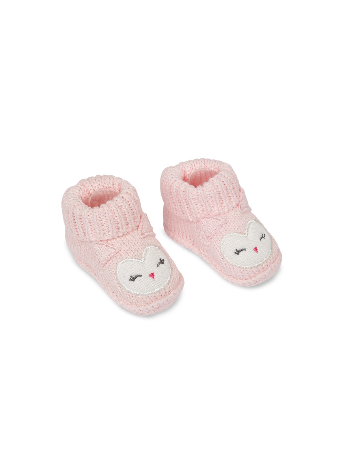 

Baby Moo Infant Girls Pink Socktop Blushing Booties