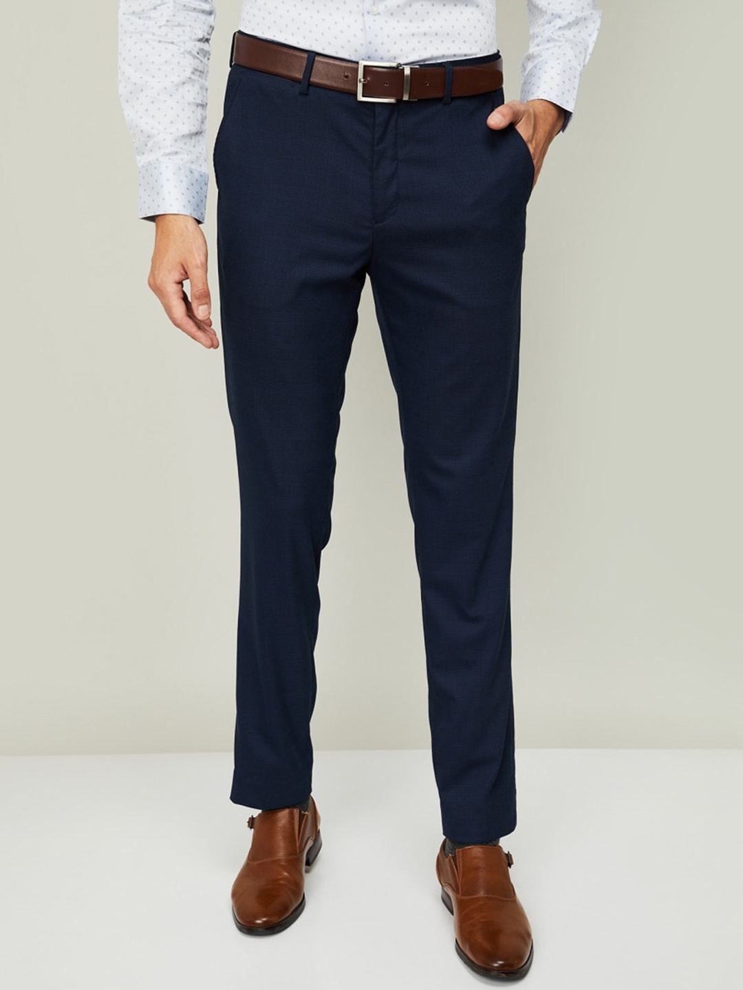 

CODE by Lifestyle Men Blue Trousers