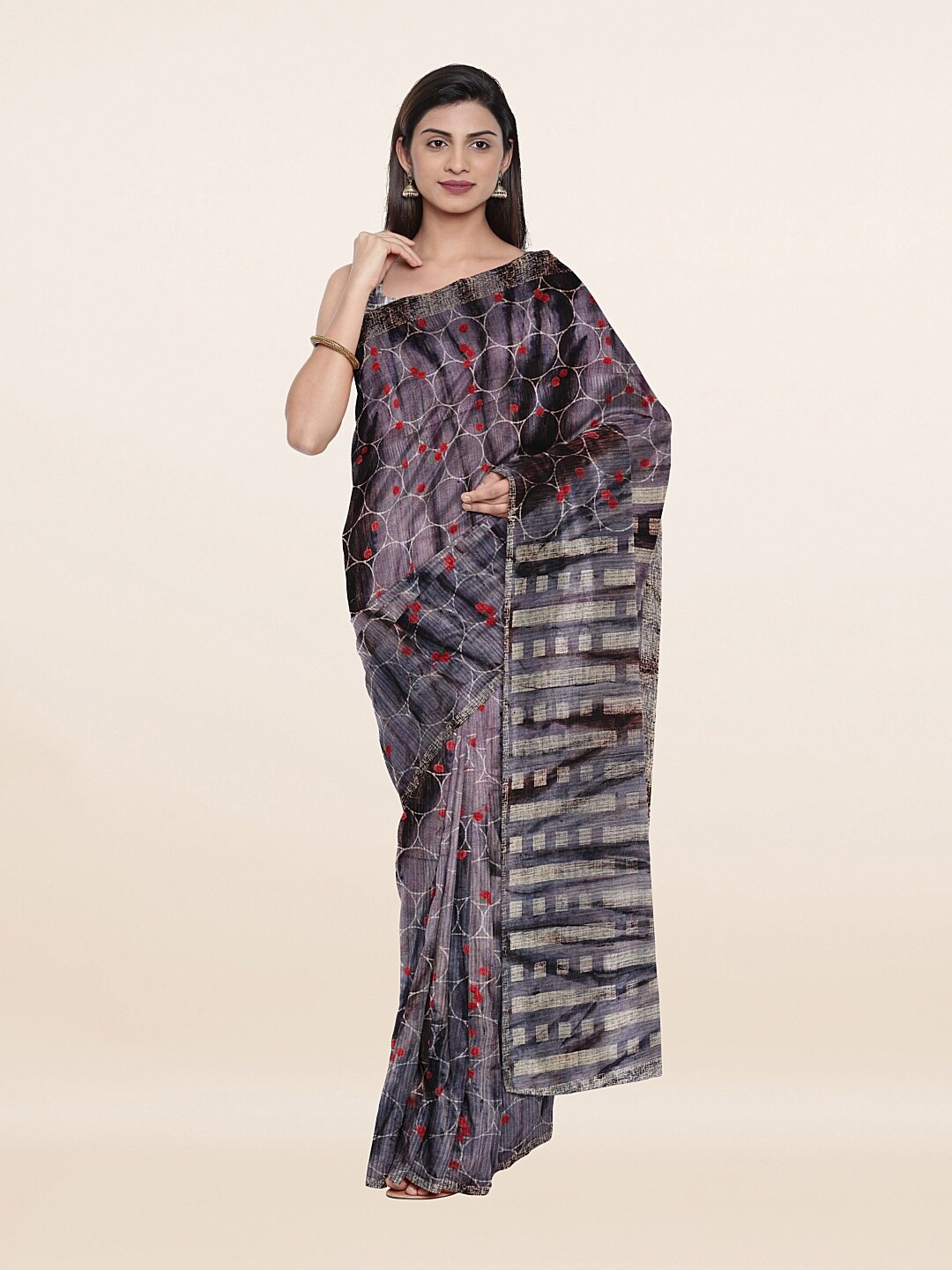 

Pothys Lavender Art Silk Saree