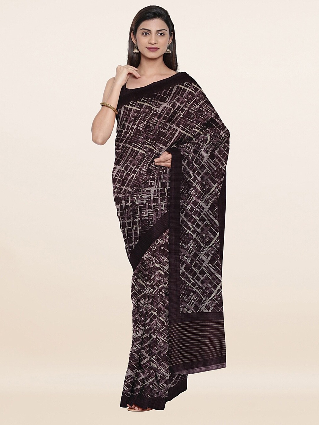 

Pothys Purple Art Silk Saree