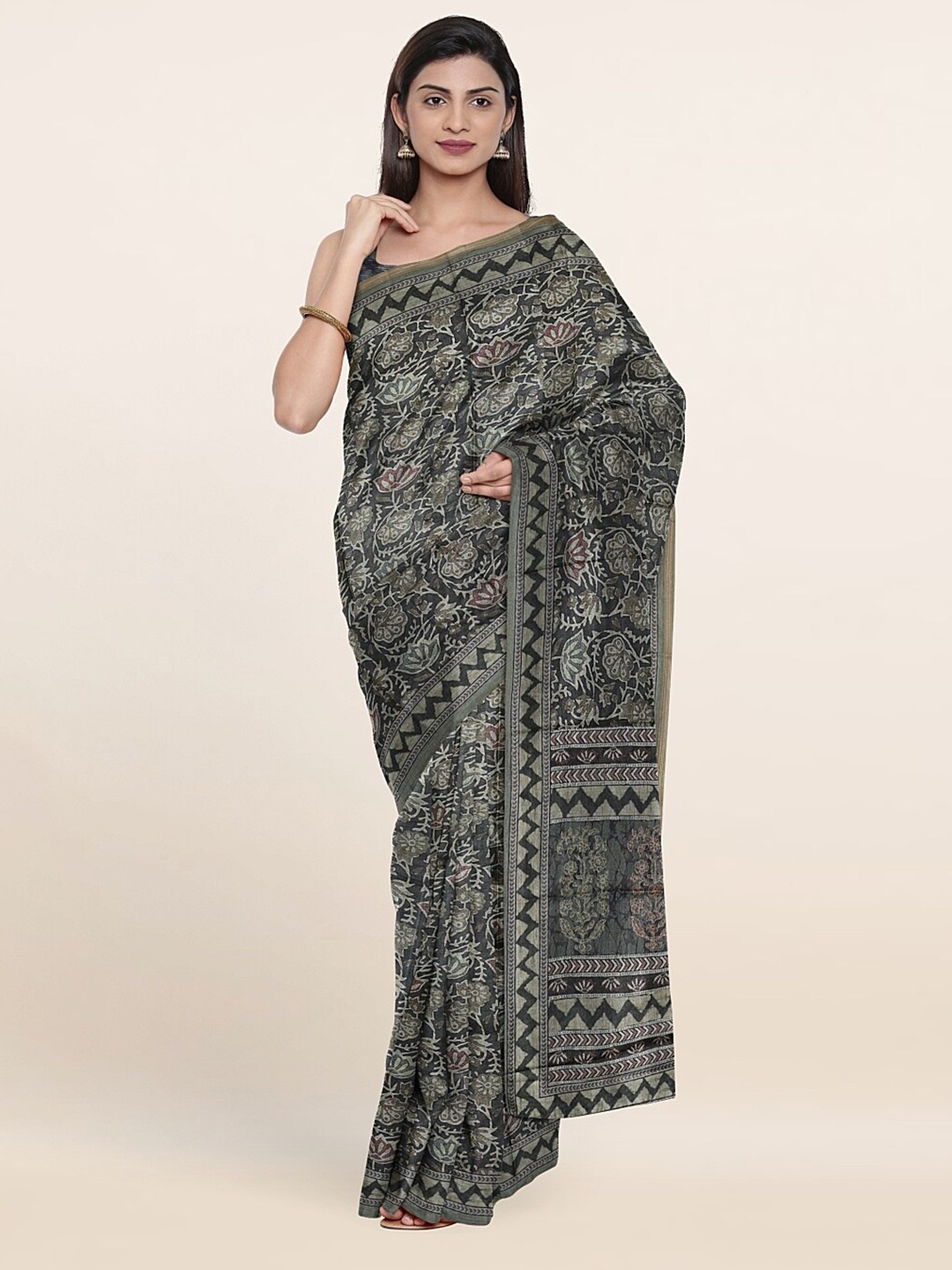 

Pothys Green Art Silk Saree