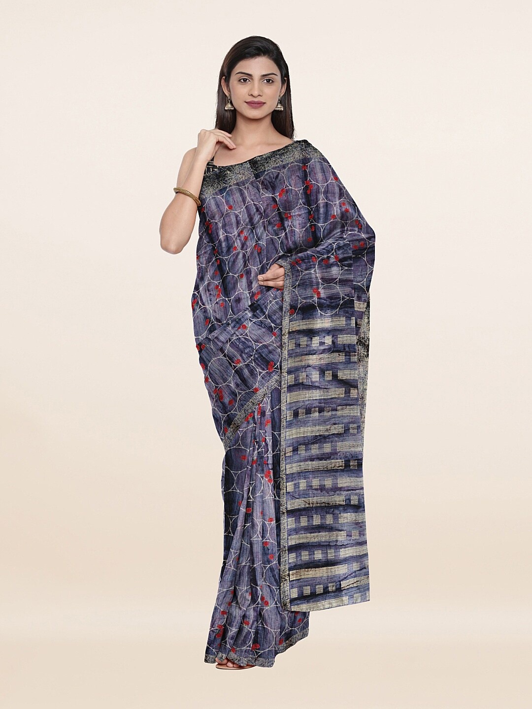 

Pothys Blue Art Silk Saree