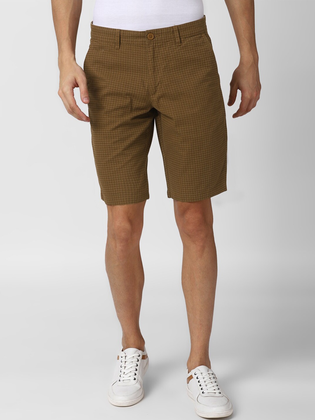 

Van Heusen ACADEMY Men Brown Printed Shorts