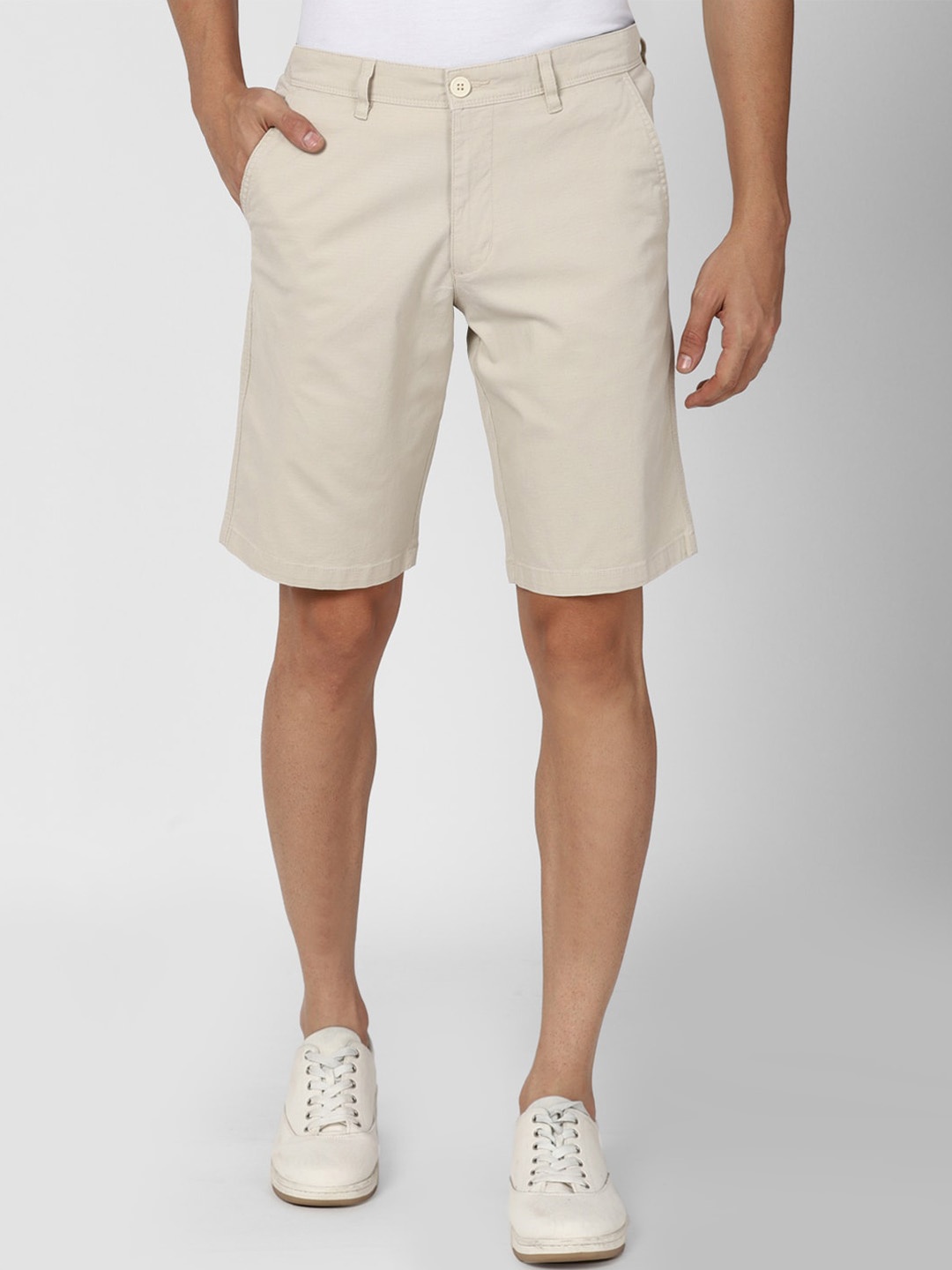 

Van Heusen ACADEMY Men Beige Shorts