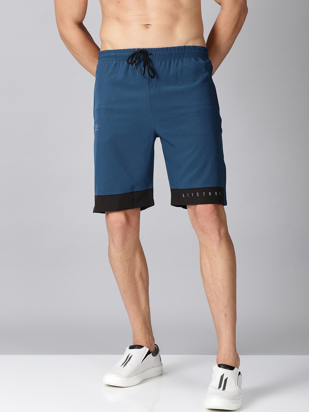 

ATTIITUDE Men Blue Low-Rise Shorts