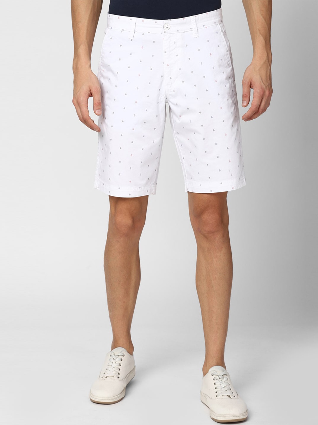 

Van Heusen Sport Men White Conversational Printed Shorts