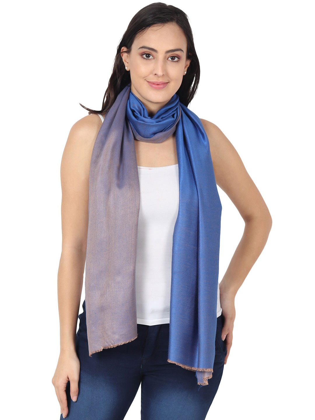 

MUFFLY Women Blue & Grey Stole