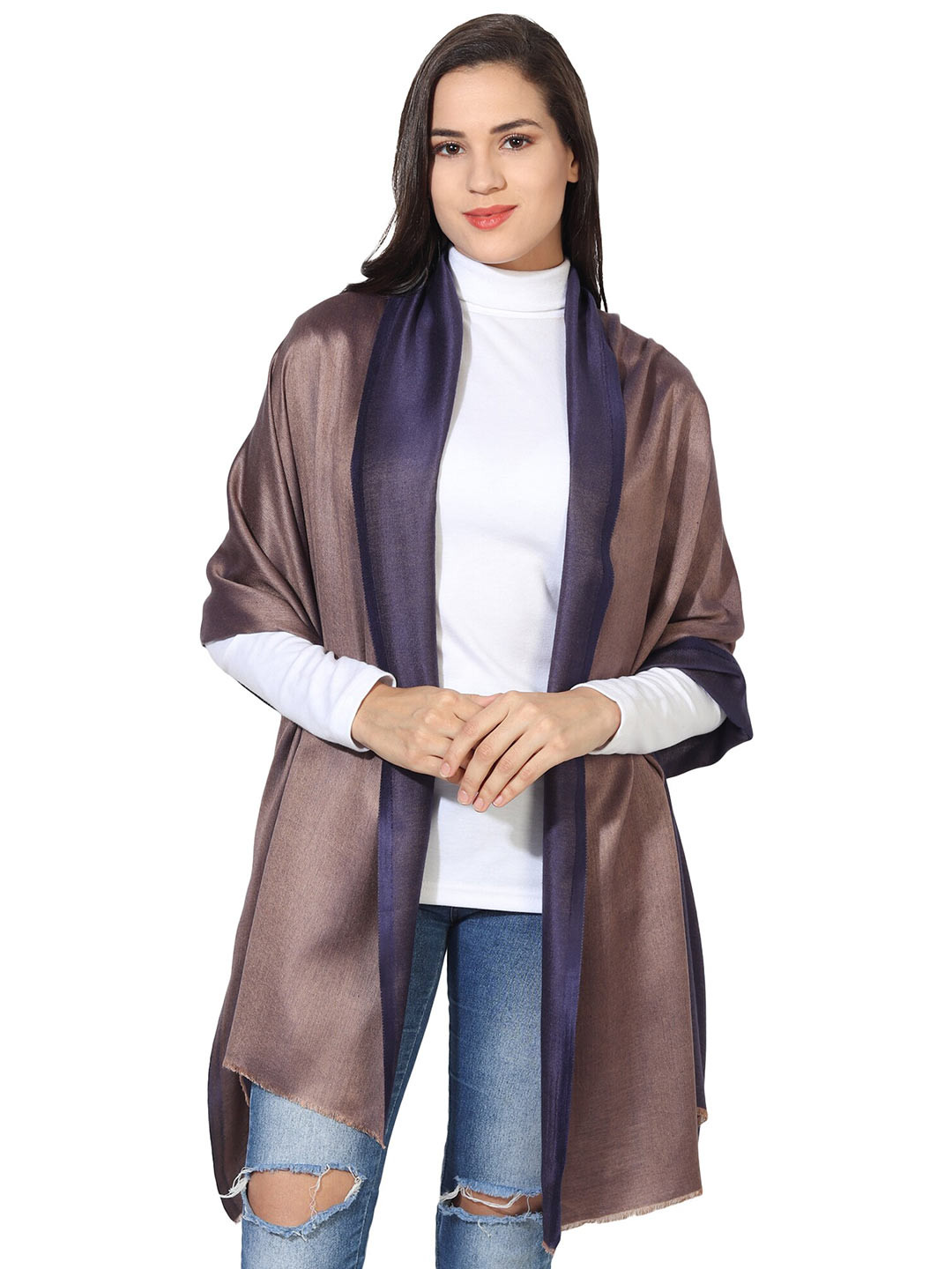 

MUFFLY Women Blue & Grey Stole