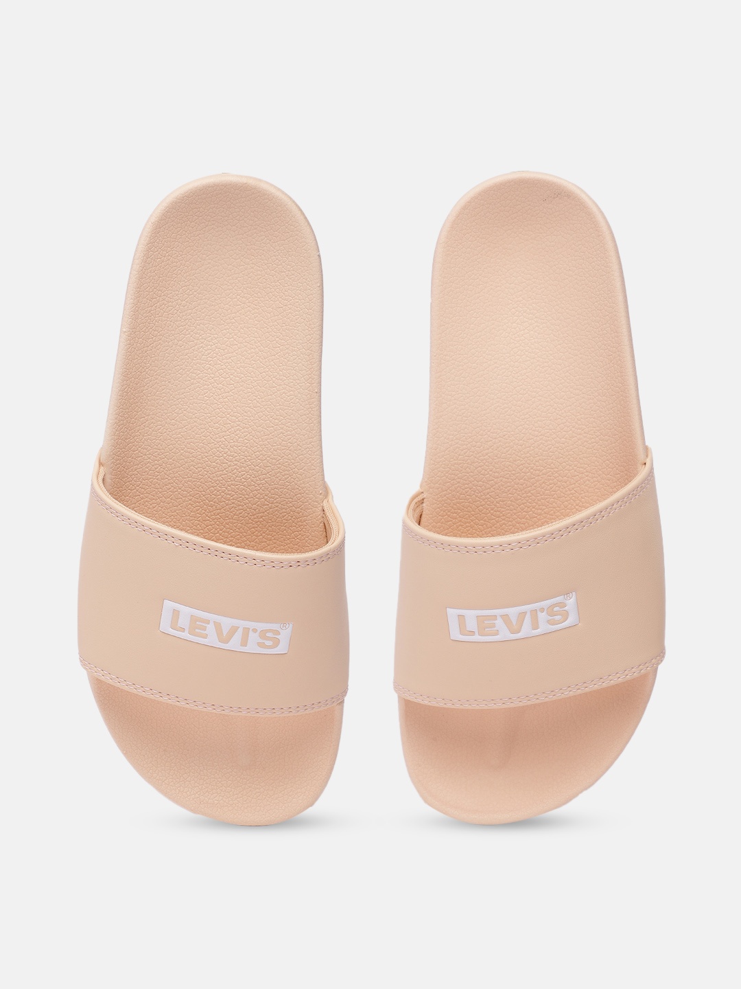 

Levis Women Beige Printed Sliders