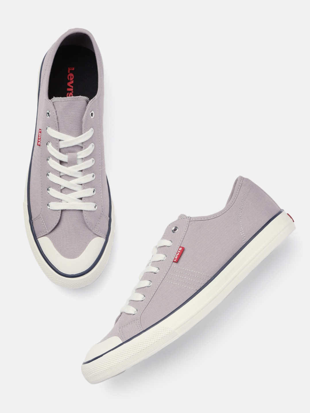

Levis Men Grey Solid Sneakers