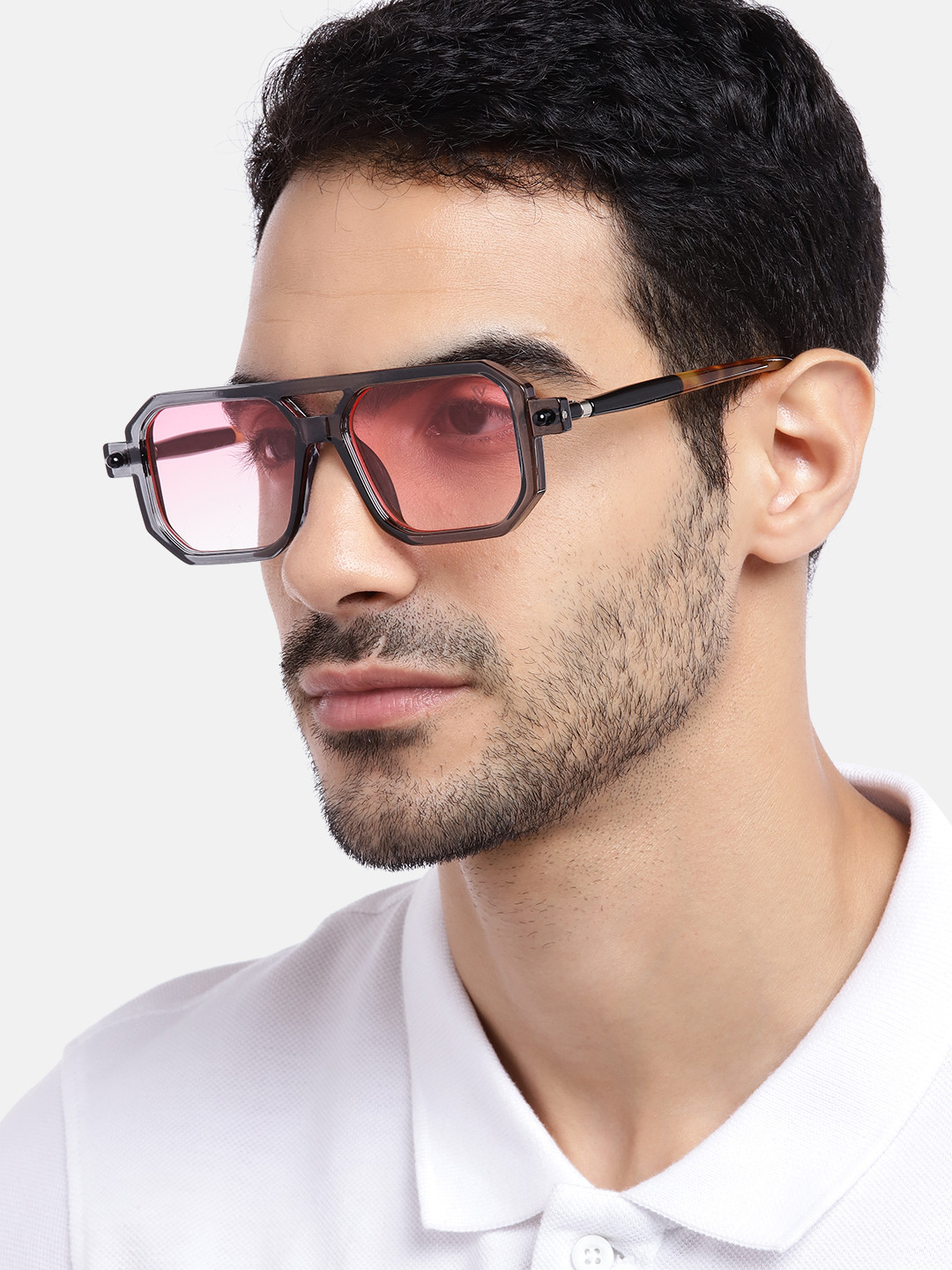 

Voyage Unisex Red Lens & Black Wayfarer Sunglasses with UV Protected Lens 86582MG3644