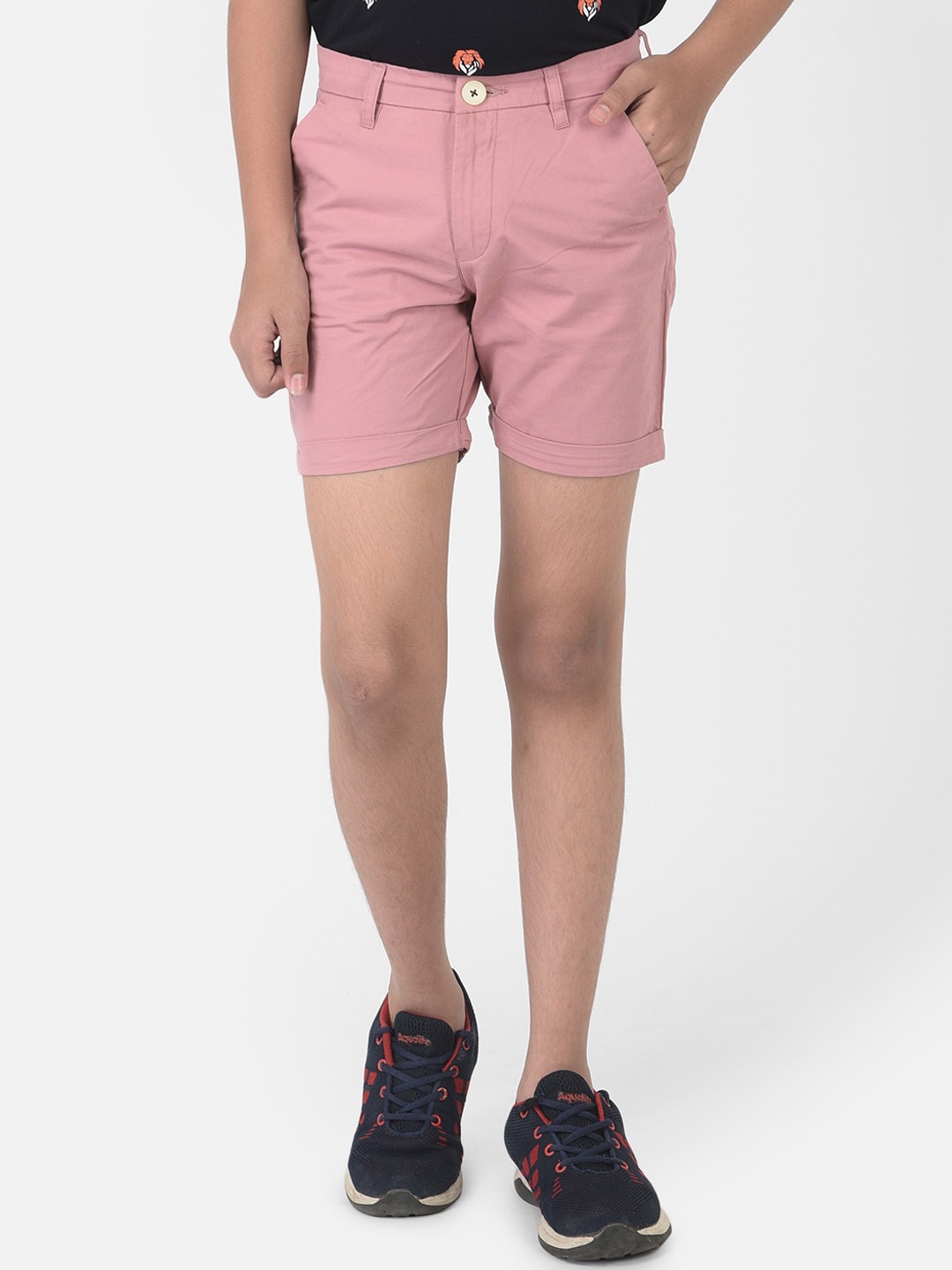 

Crimsoune Club Boys Pink Slim Fit Shorts