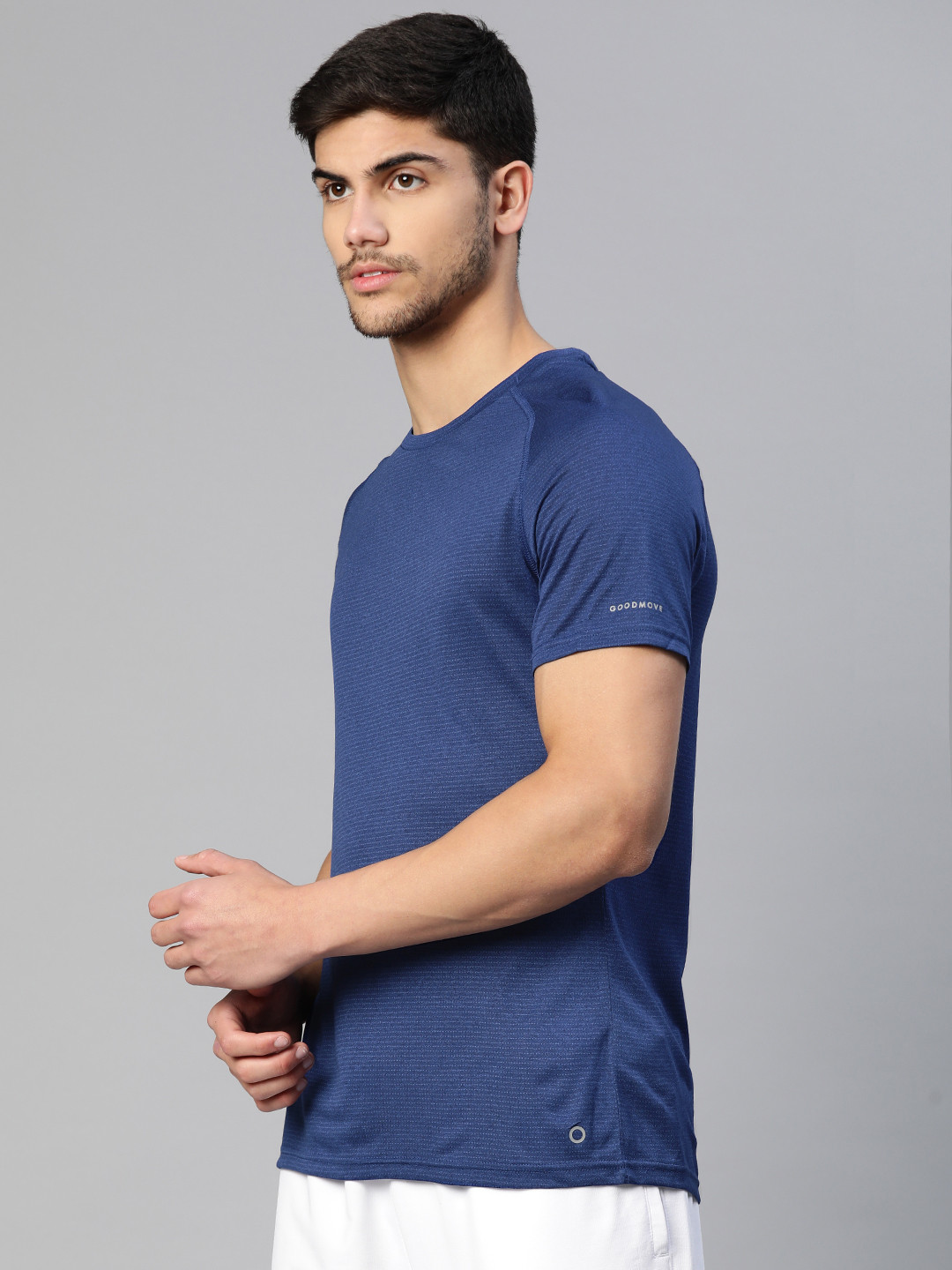 

Marks & Spencer Men Raglan Sleeves T-shirt, Blue