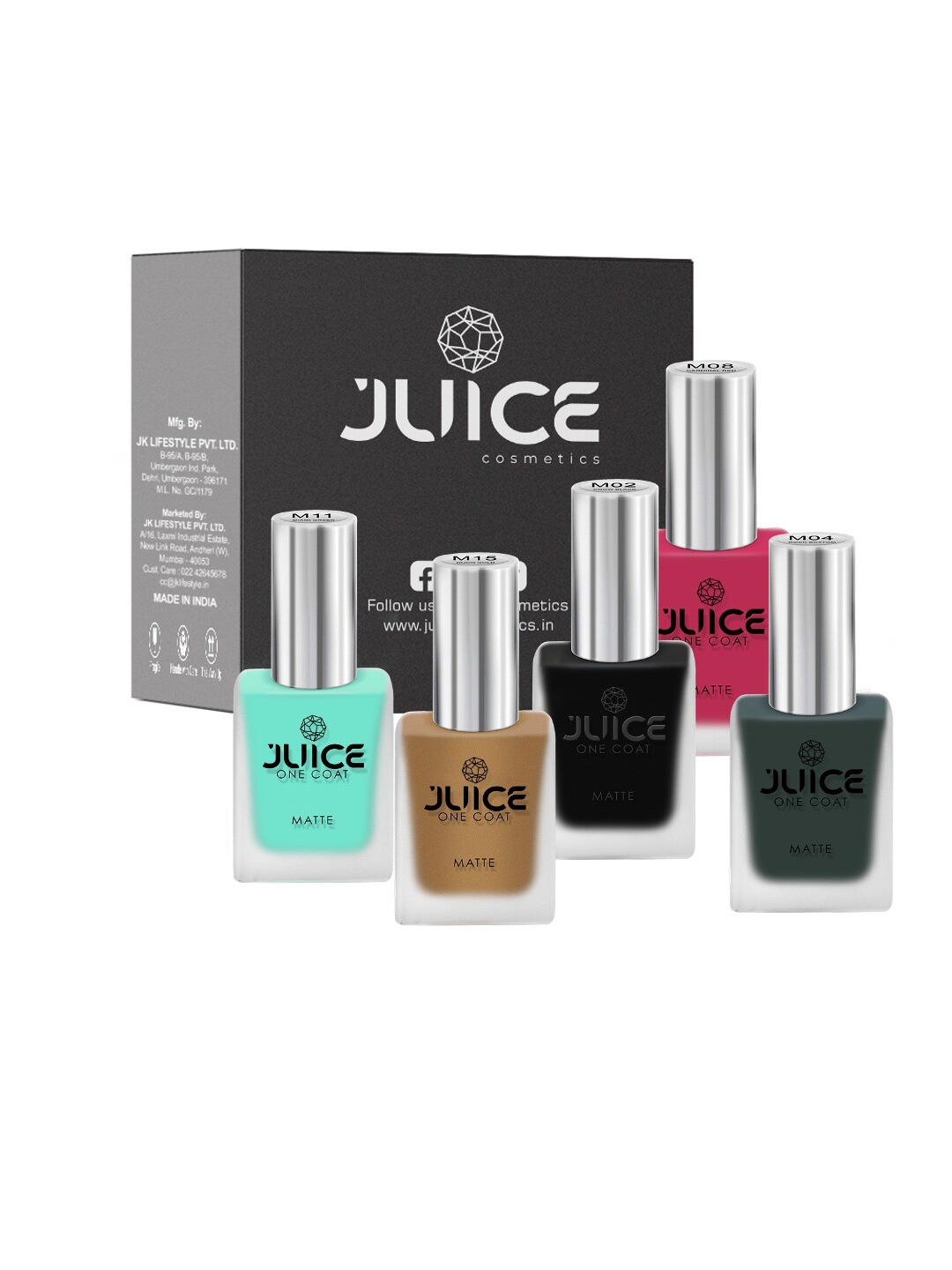 

JUICE Set Of 5 NailPaint 55ml, Multi