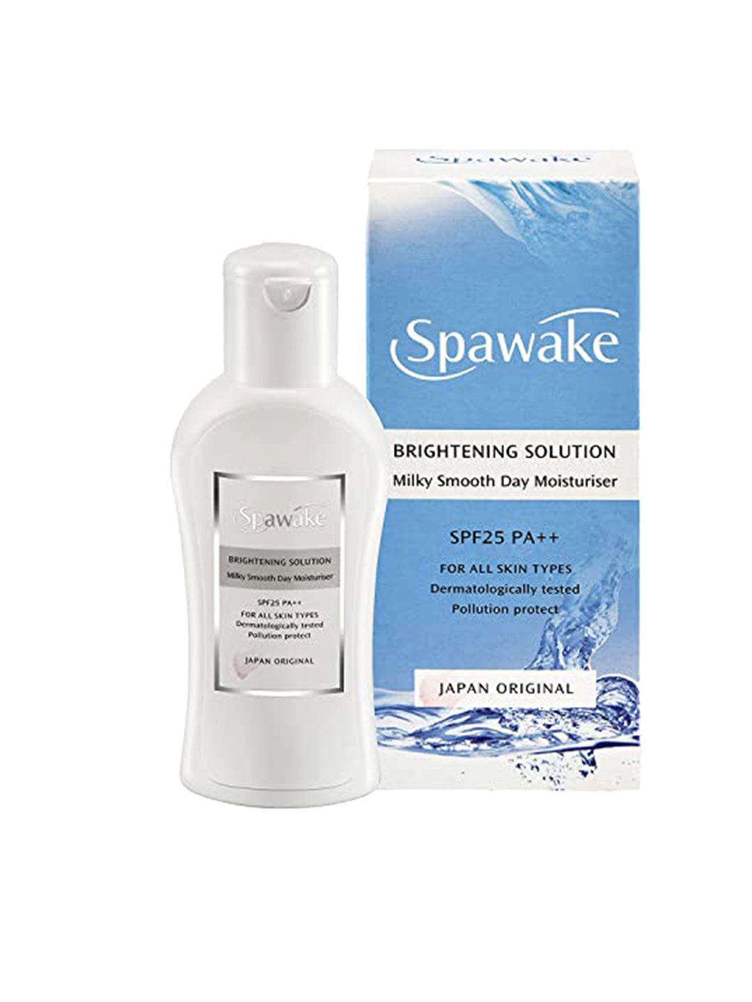 

Spawake Brightening Solution Milky Smooth Day Moisturiser SPF25 for All Skin Types - 40ml, Blue