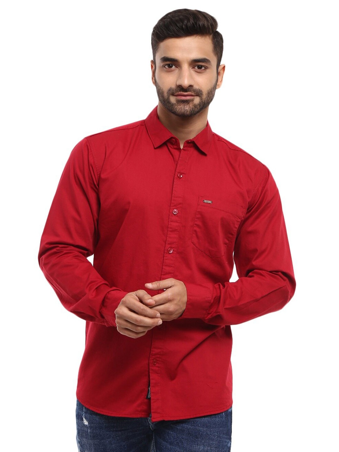 

V-Mart Men Maroon Casual Shirt