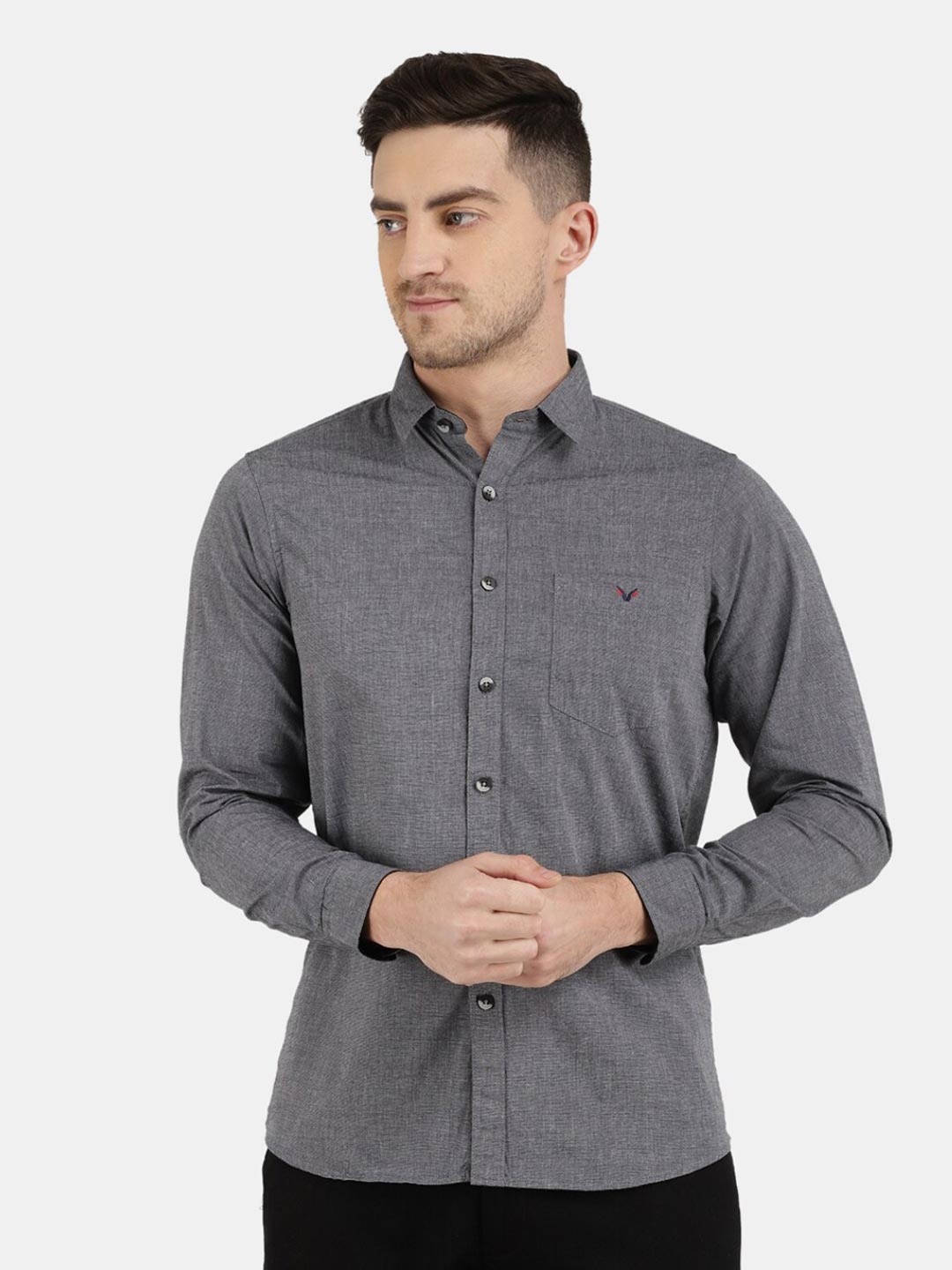 

V-Mart Men Black Casual Shirt